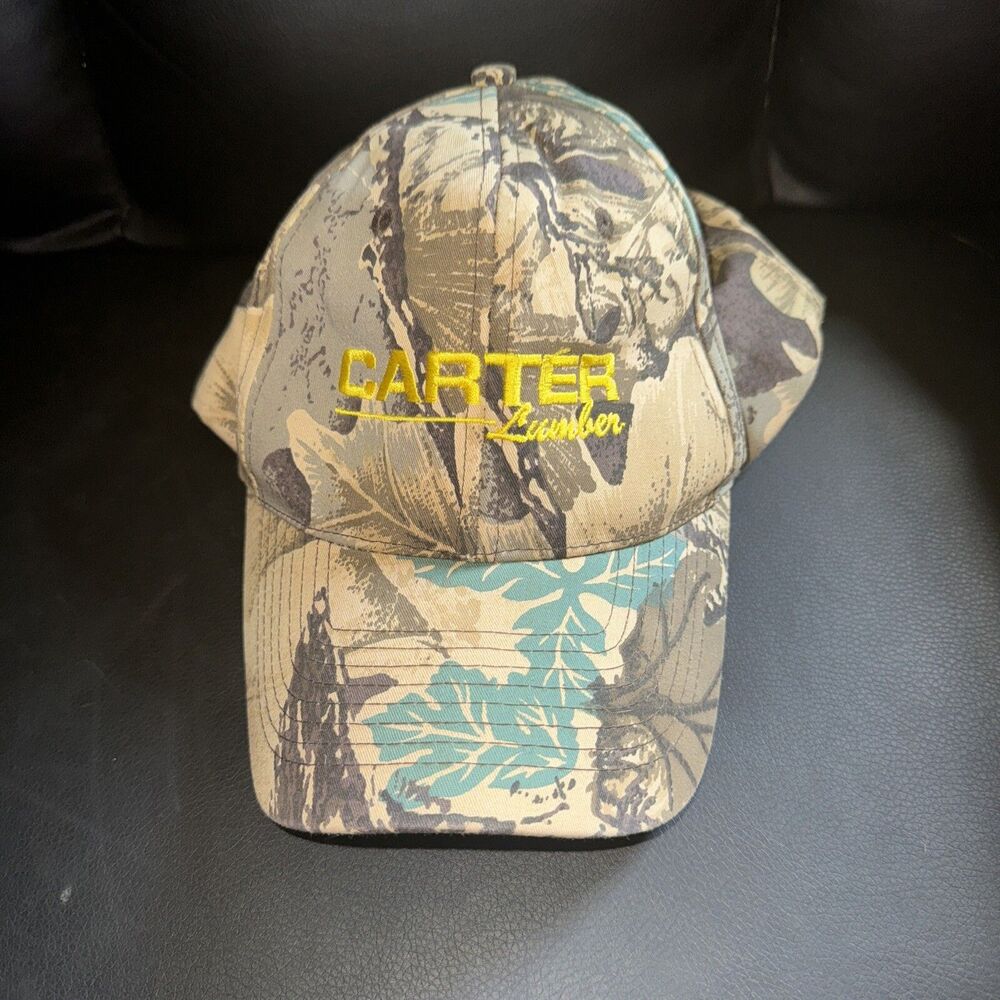 Cap Hat Camouflage Trucker Racing Ball Carter Lumber SnapBack One Size